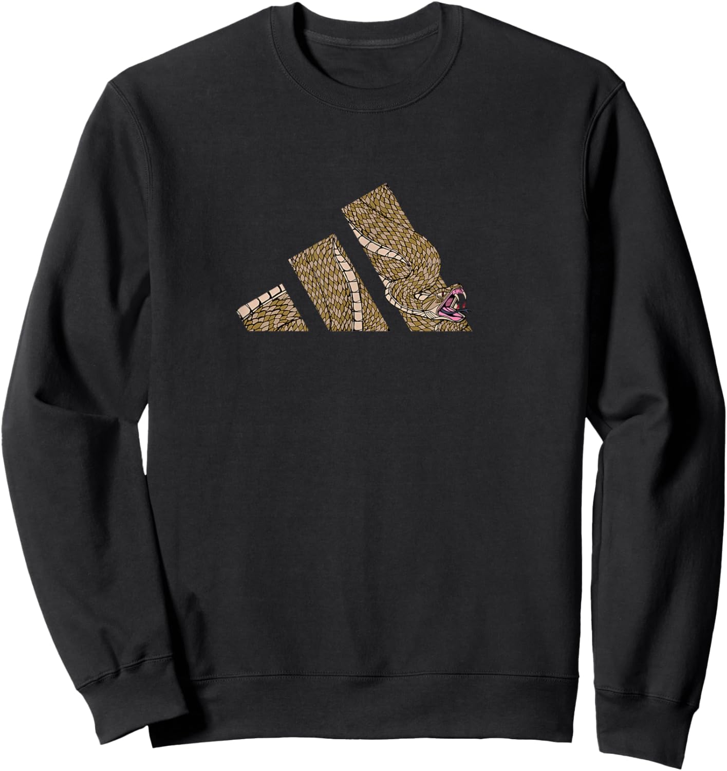 adidas Snake Three Stripes Graphic Sweatshirt - Sweatshirt | Black