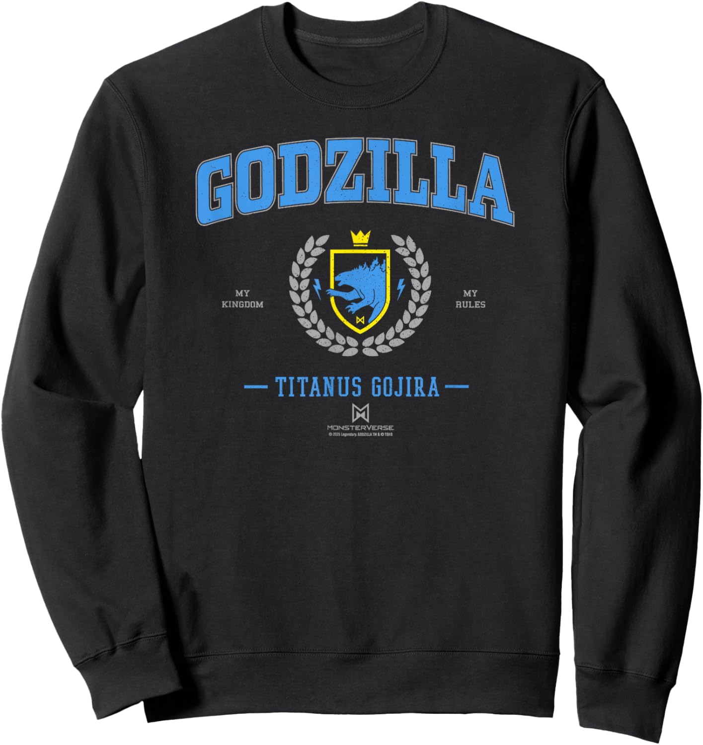 Monsterverse Godzilla Collegiate Officially Licensed Sweatshirt - Sweatshirt | Black