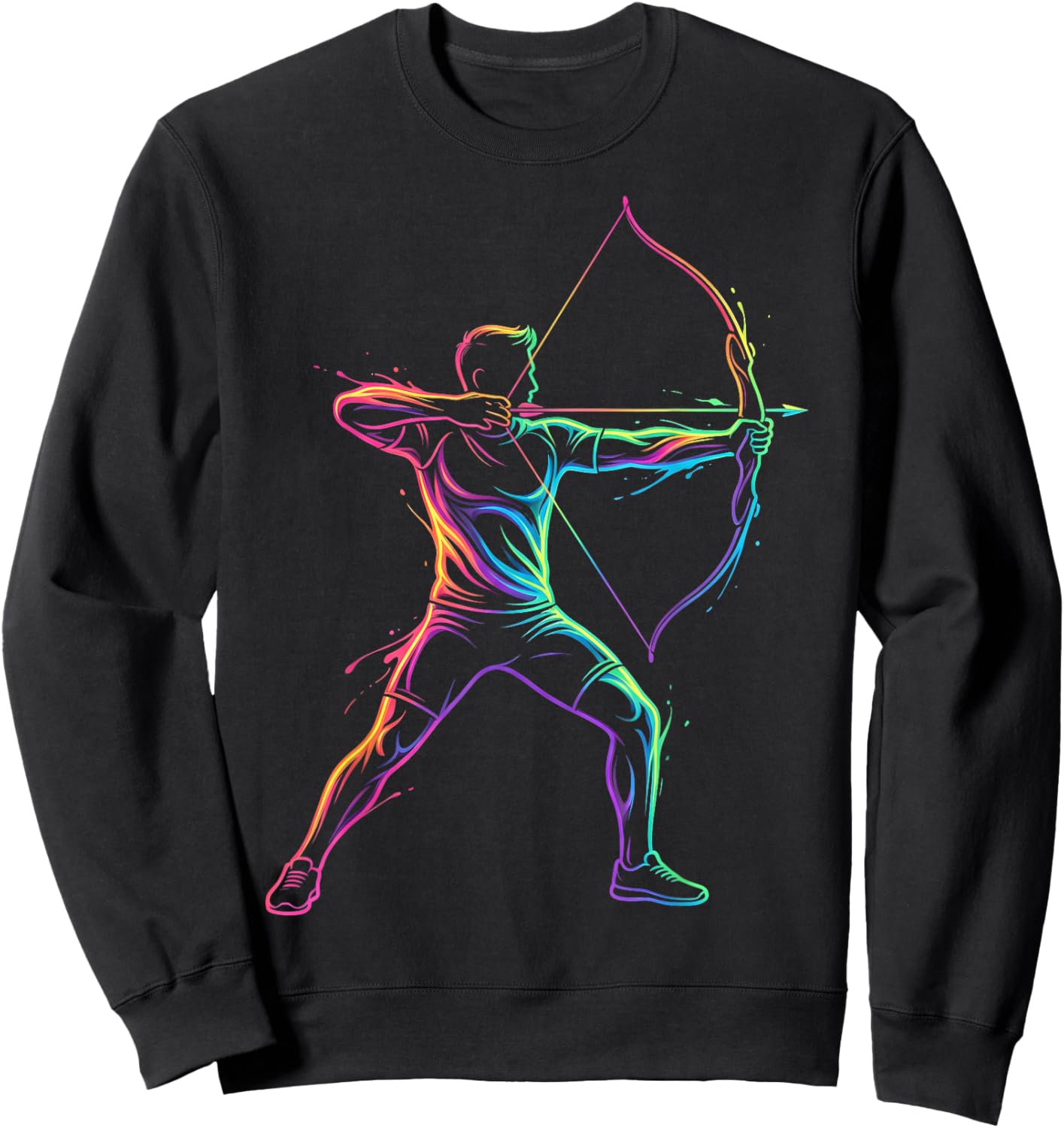 Archery Player Men Kids Boys Sweatshirt - Sweatshirt | Black