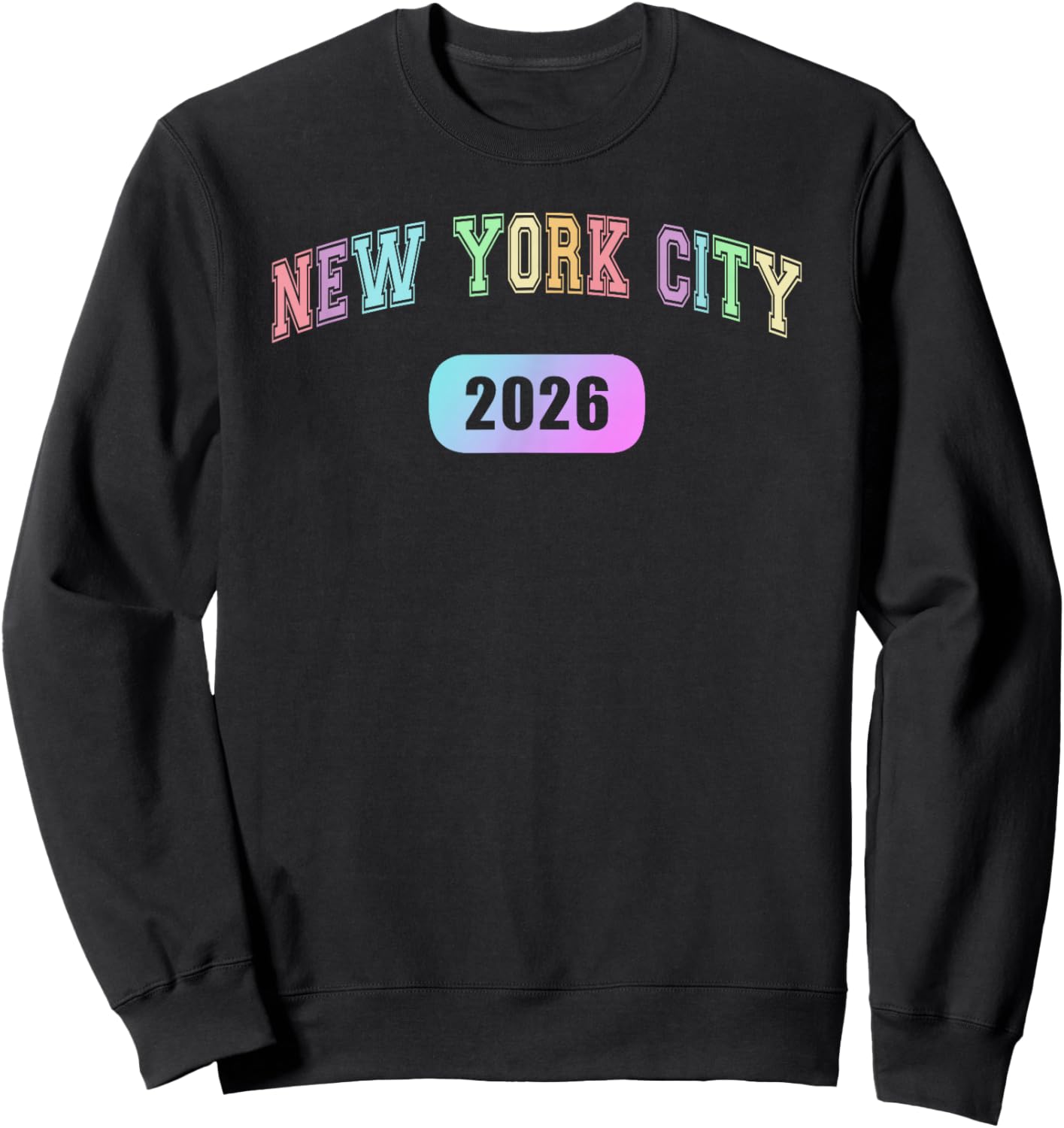 Vintage NEW YORK City 2026 Vacay Travel Vacation Besties Sweatshirt - Sweatshirt | Black
