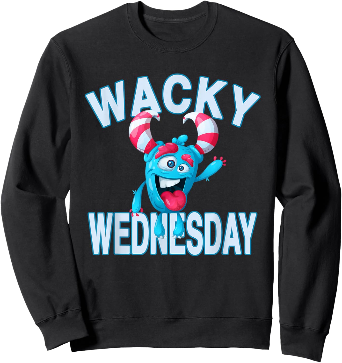 Wacky Wednesday Kids and Teachers | Mismatch Day Spirit Week Sweatshirt - Sweatshirt | Black