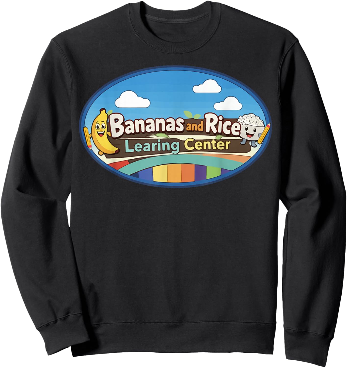 Bananas and Rice Learing Center Sweatshirt - Sweatshirt | Black
