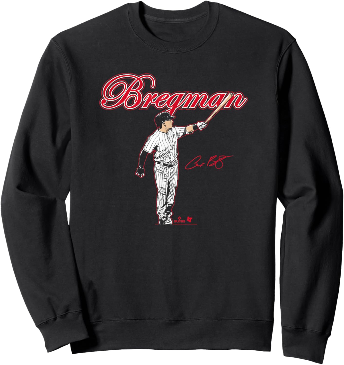 Alex Bregman - Slugger Swing - Chicago Baseball Sweatshirt - Sweatshirt | Black