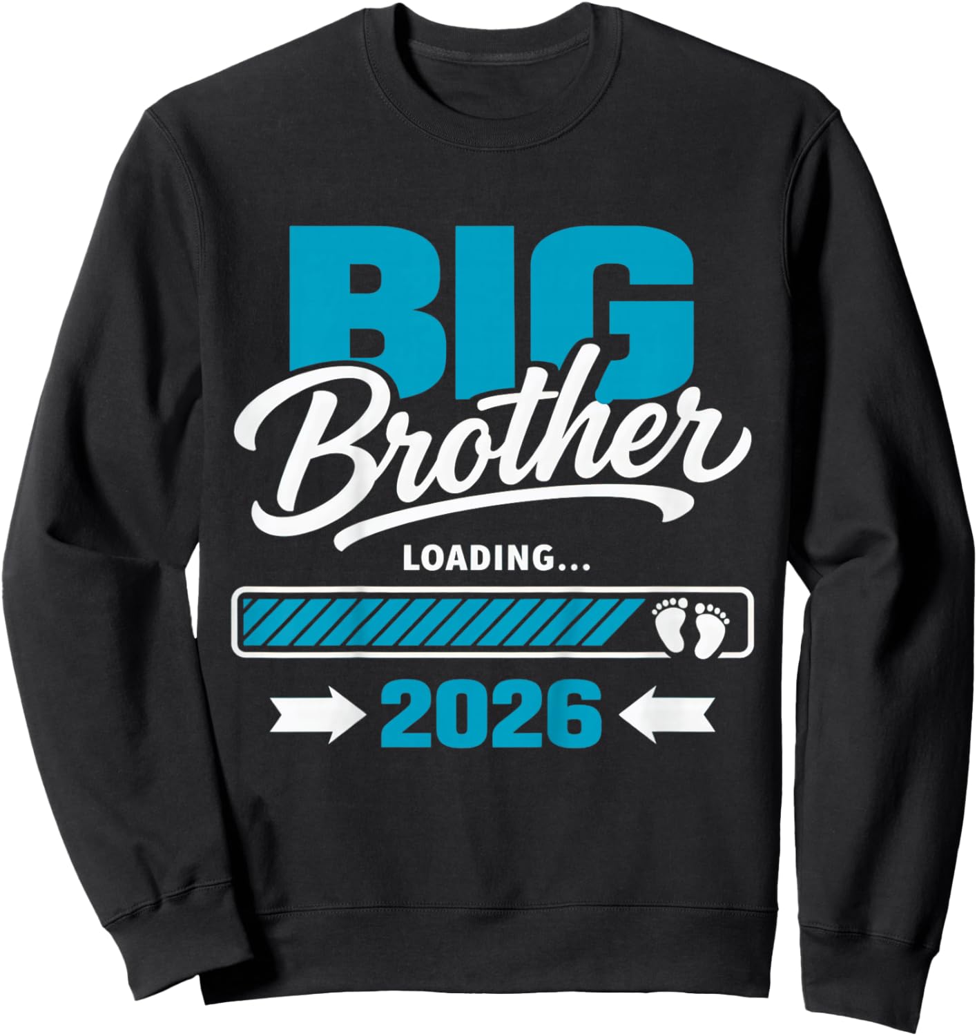 Kids Kids Big Brother Loading 2026, Promoted to Big Brother 2026 Sweatshirt - Sweatshirt | Black
