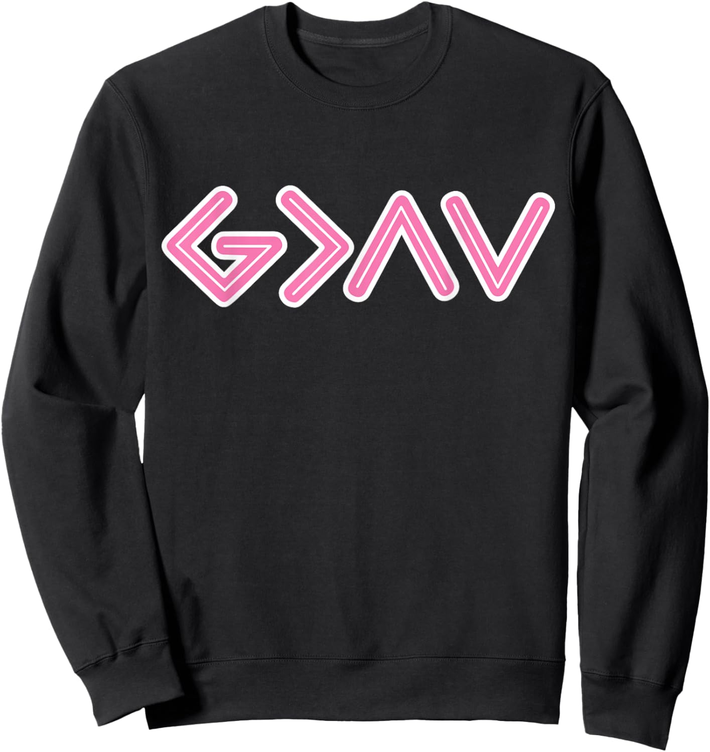God is Faithful More Than Highs and Lows for Christian Women Sweatshirt - Sweatshirt | Black