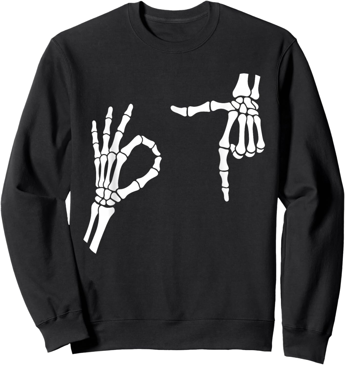 67 Skeleton Funny Six Seven Meme Gen Alpha Slang Halloween Sweatshirt - Sweatshirt | Black