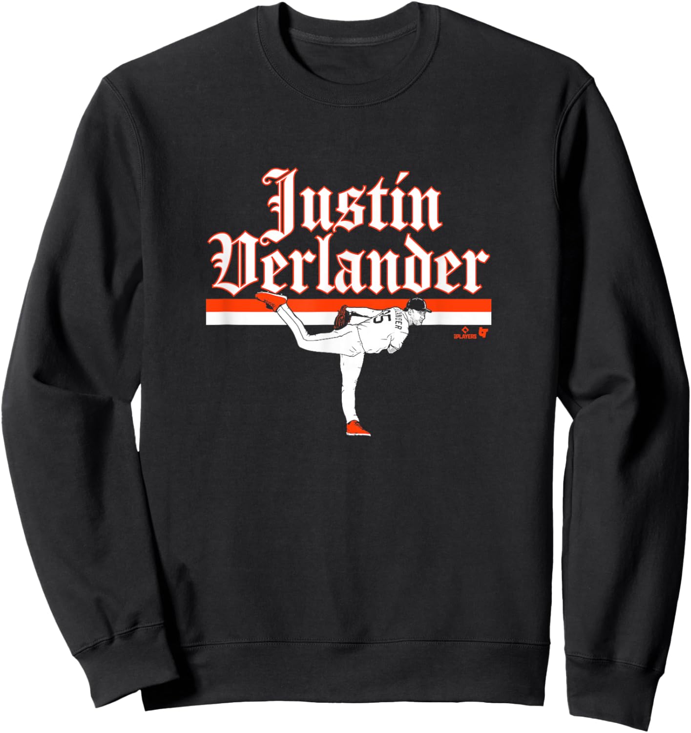 Justin Verlander - Ace Pose - Detroit Baseball Sweatshirt - Sweatshirt | Black