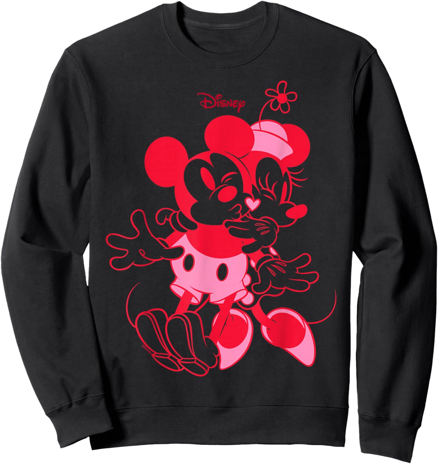 Disney Mickey and Friends Minnie Lovers Heart Sweatshirt - Sweatshirt | Black