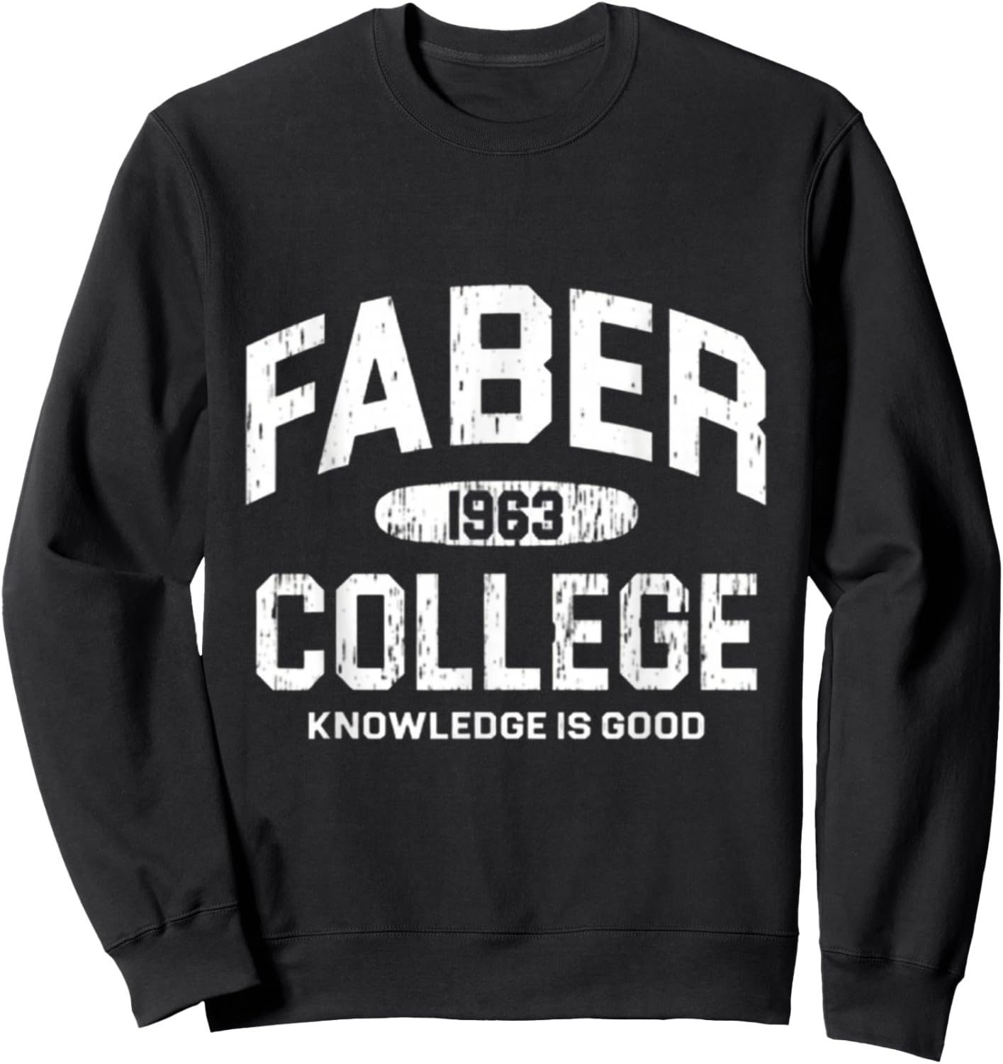 Faber College - Retro Used Look Sweatshirt - Sweatshirt | Black