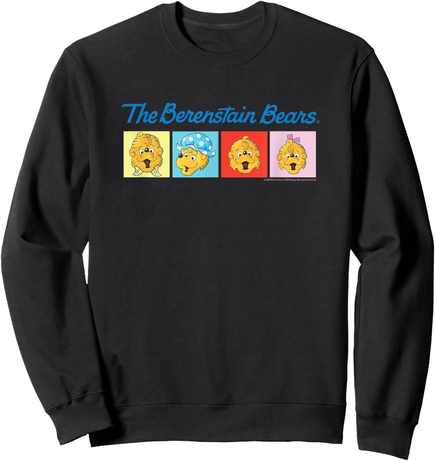 Pop Art Characters Vintage Book Sweatshirt - Sweatshirt | Black