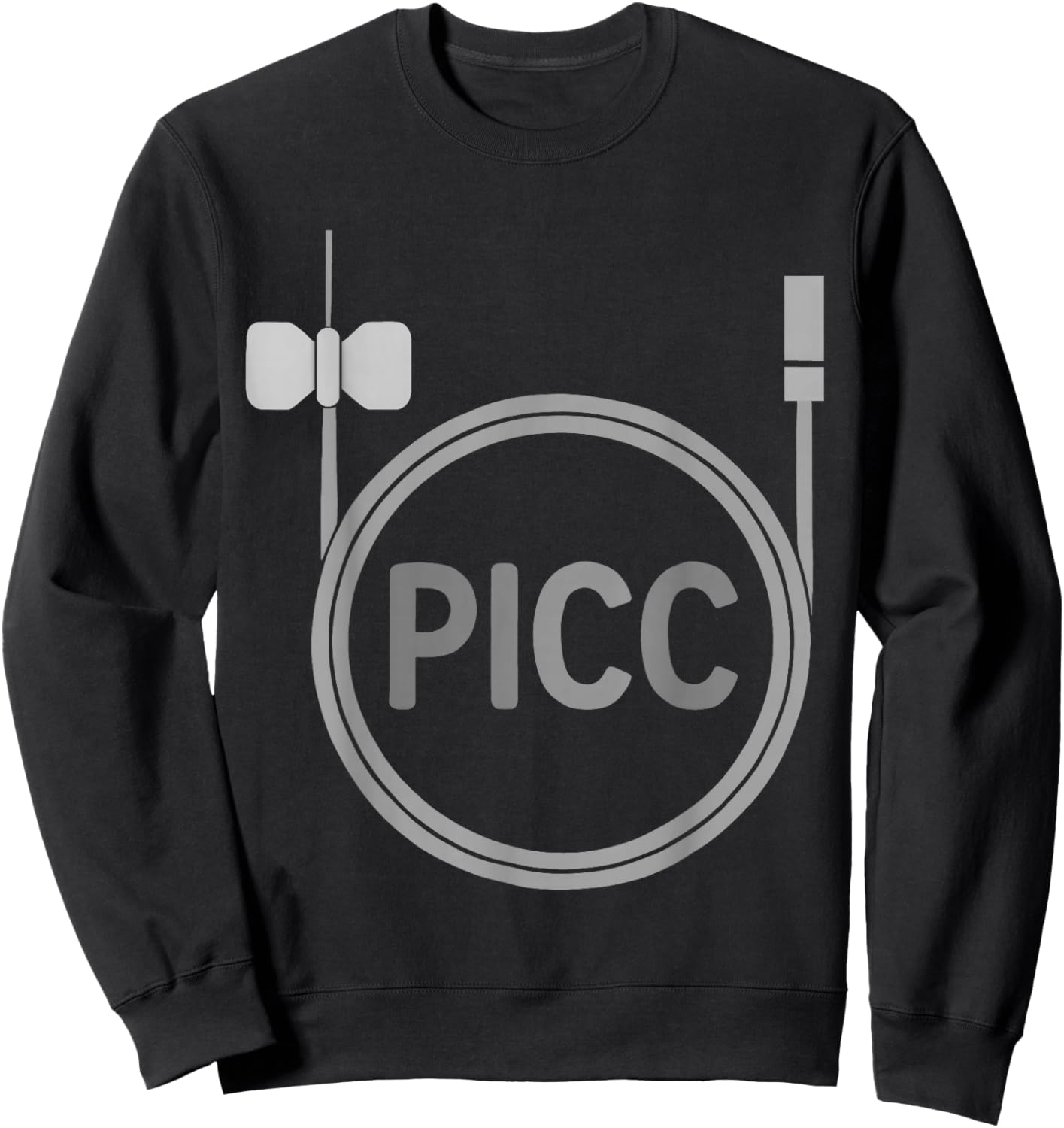 PICC Nurse Vascular Access Nursing Team Medical Assistant Sweatshirt - Sweatshirt | Black