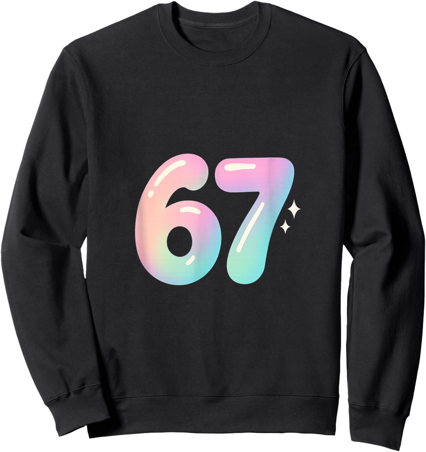 67 Aura Energy Alpha Slang Internet Meme Sweatshirt - Sweatshirt | Black