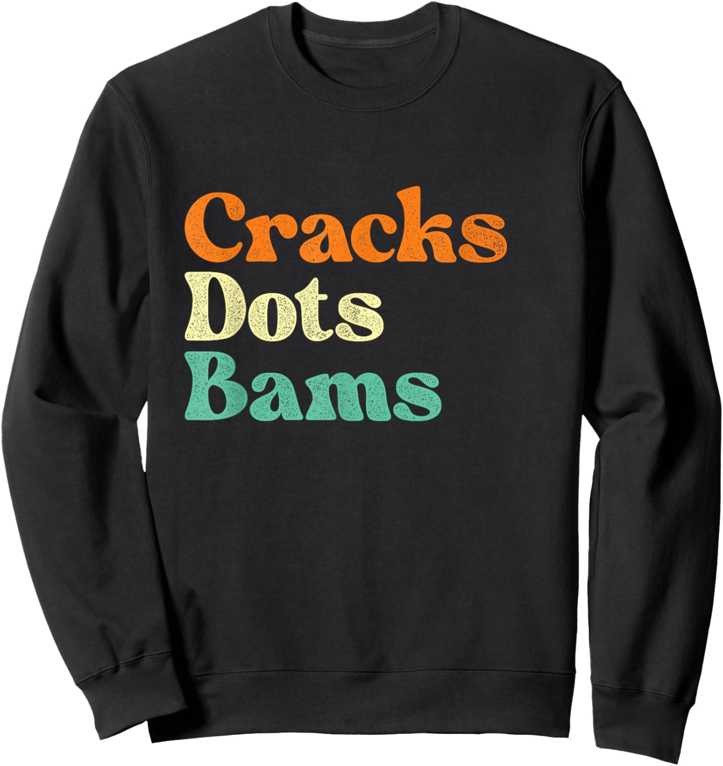 Cracks Dots Bams - Mahjong Lover Mah Jong Player Sweatshirt - Sweatshirt | Black