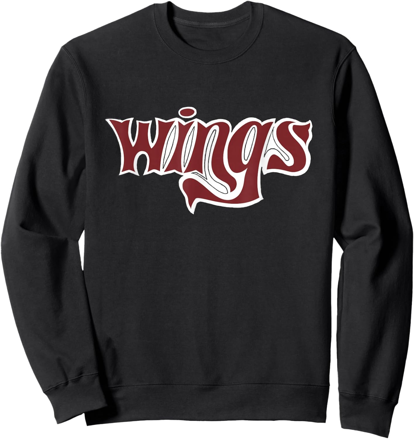 Official Paul McCartney & Wings Type Logo Sweatshirt - Sweatshirt | Black