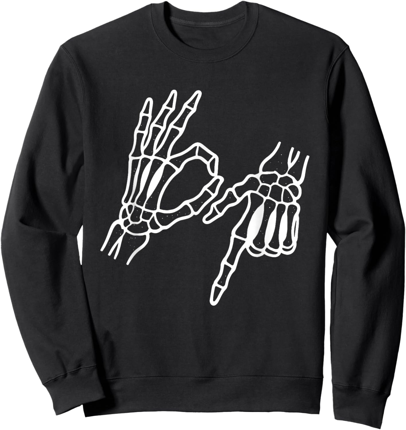 67 Skeleton Funny Six Seven Halloween Meme Sweatshirt - Sweatshirt | Black