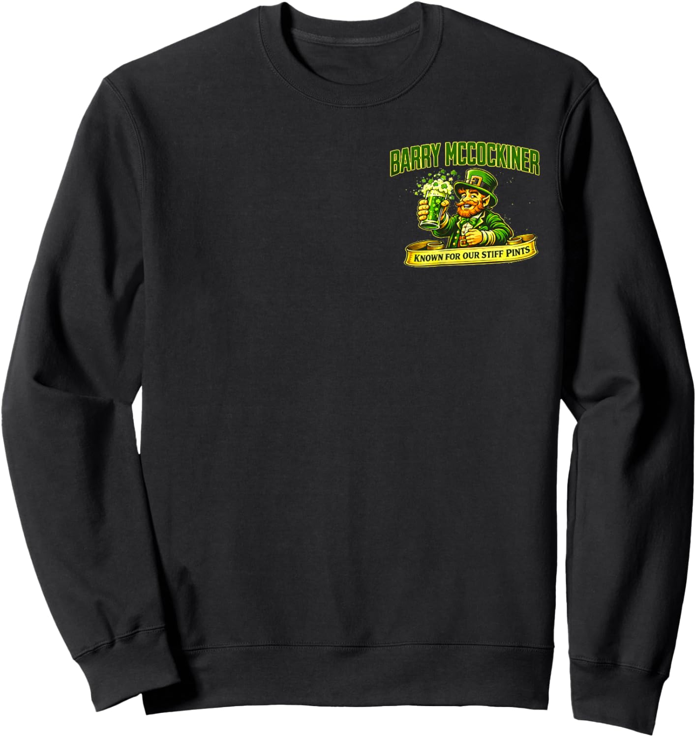 Barry McCockiner Irish Pub Crawl Drinking St Patrick’s Day Sweatshirt - Sweatshirt | Black