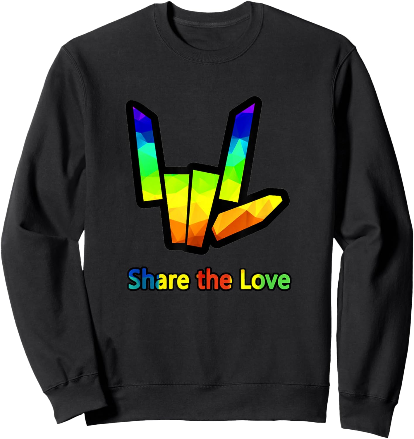 Sharer Share The Love Merch Kids Birthday Gifts Sweatshirt - Sweatshirt | Black