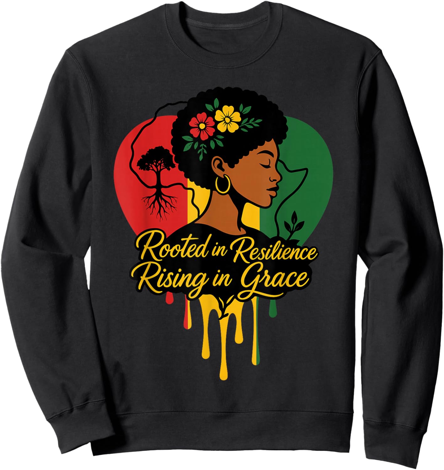 Black History Month Heritage African American Black mom Sweatshirt - Sweatshirt | Black