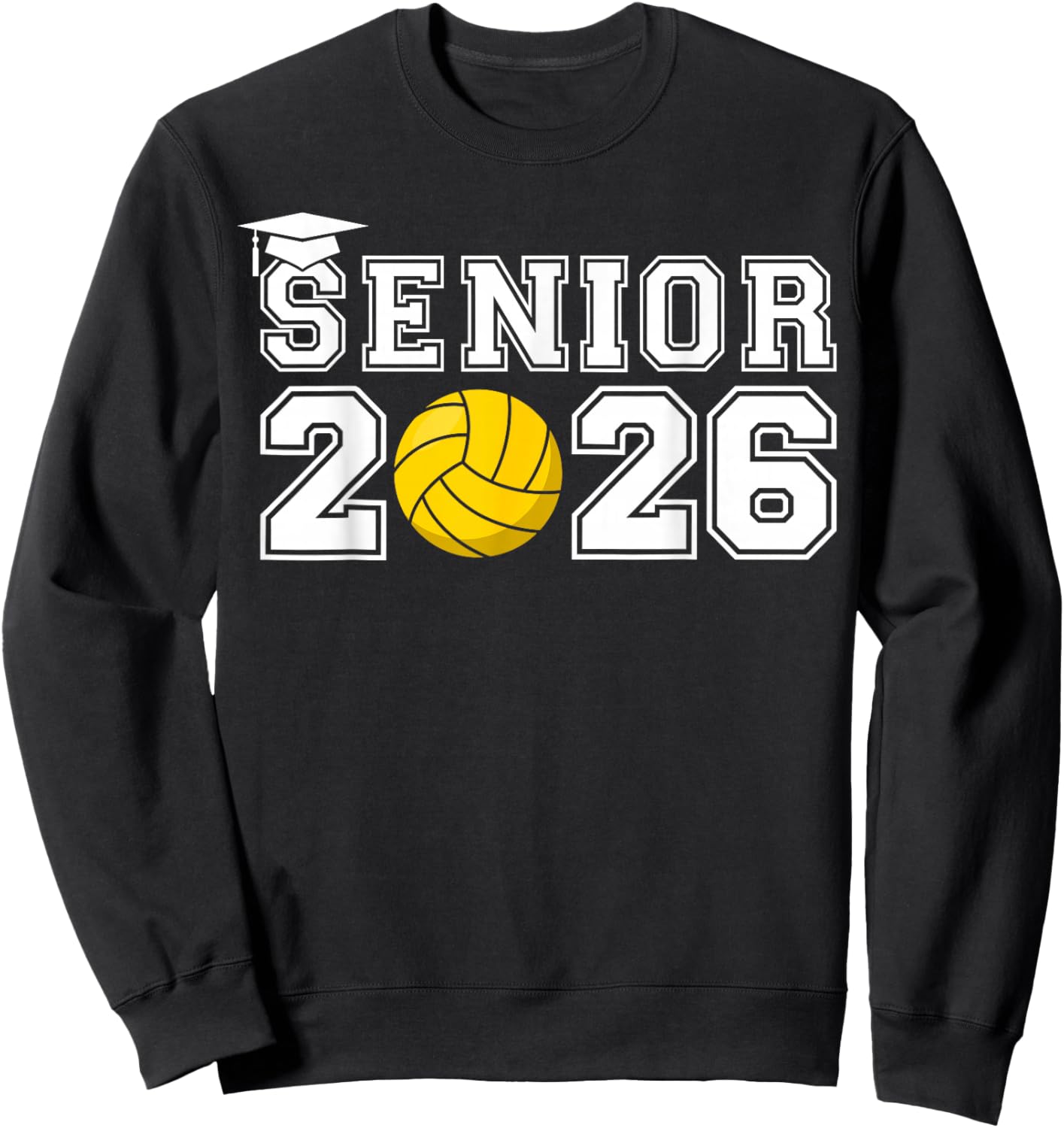 Senior Waterpolo Class of 2026 Graduation Team Matching Sweatshirt - Sweatshirt | Black