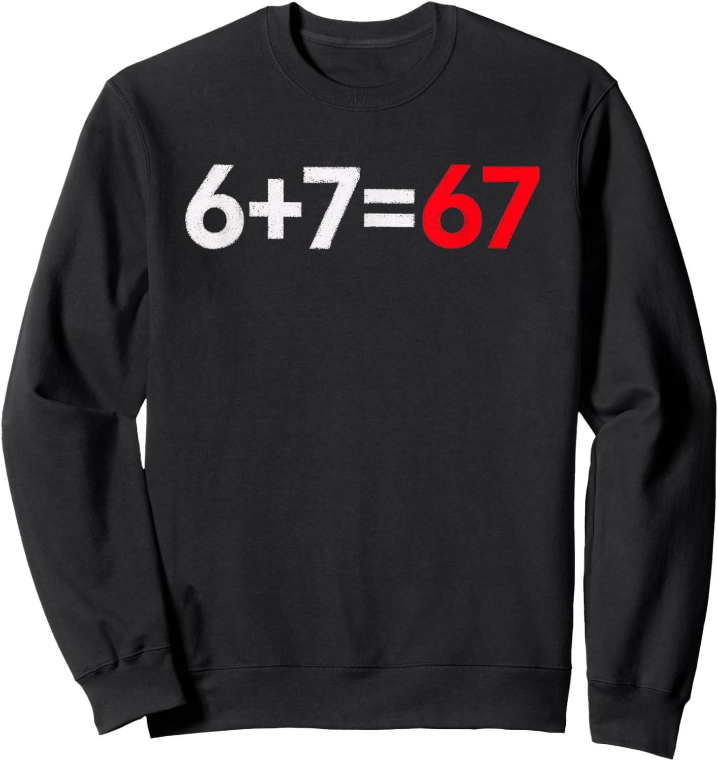 67 Shirt, Funny Shirts 67 Kid Meme six Seven Graphic Sweatshirt - Sweatshirt | Black