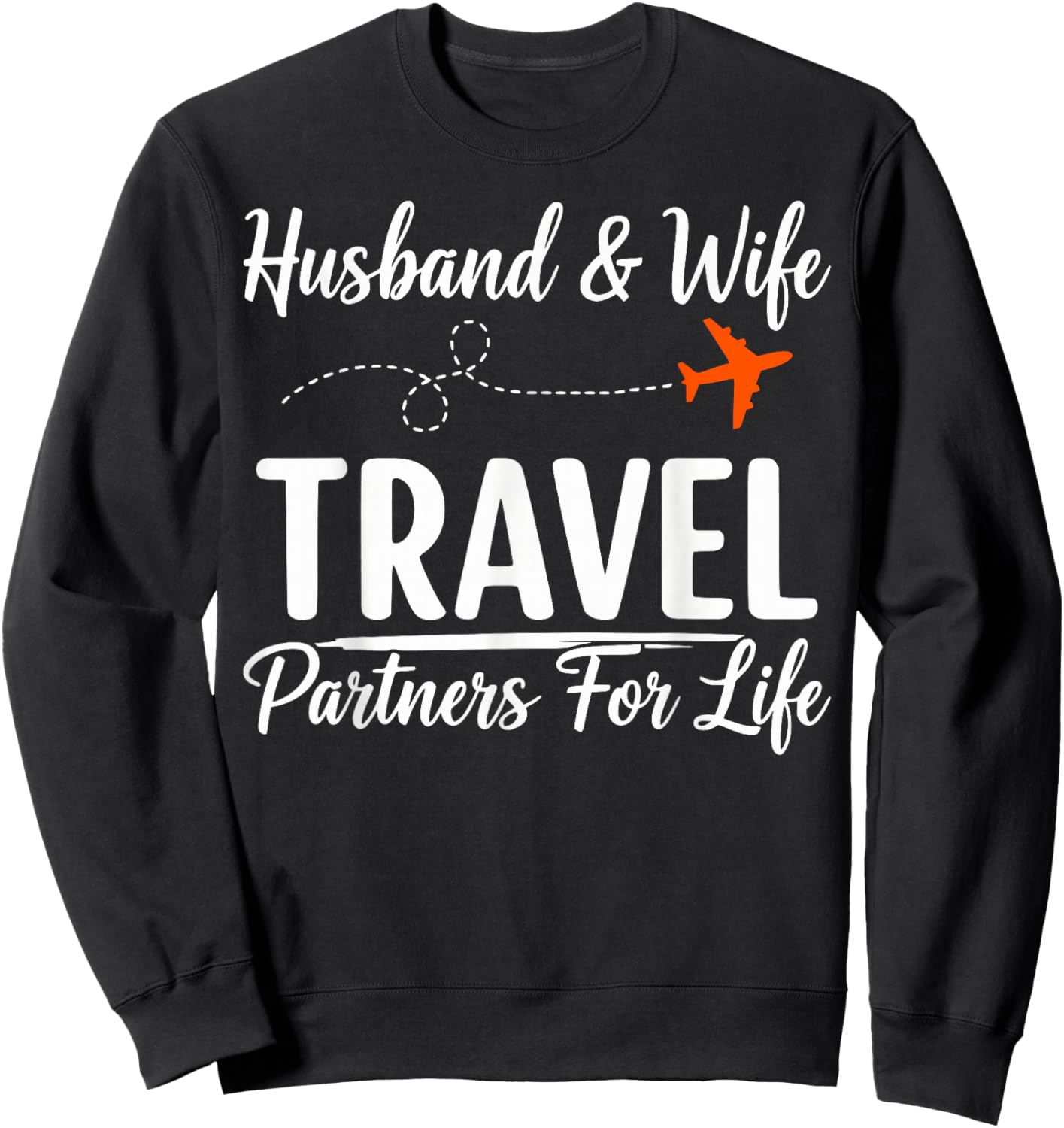 Hubby Wife Couples Sweatshirt - Sweatshirt | Black