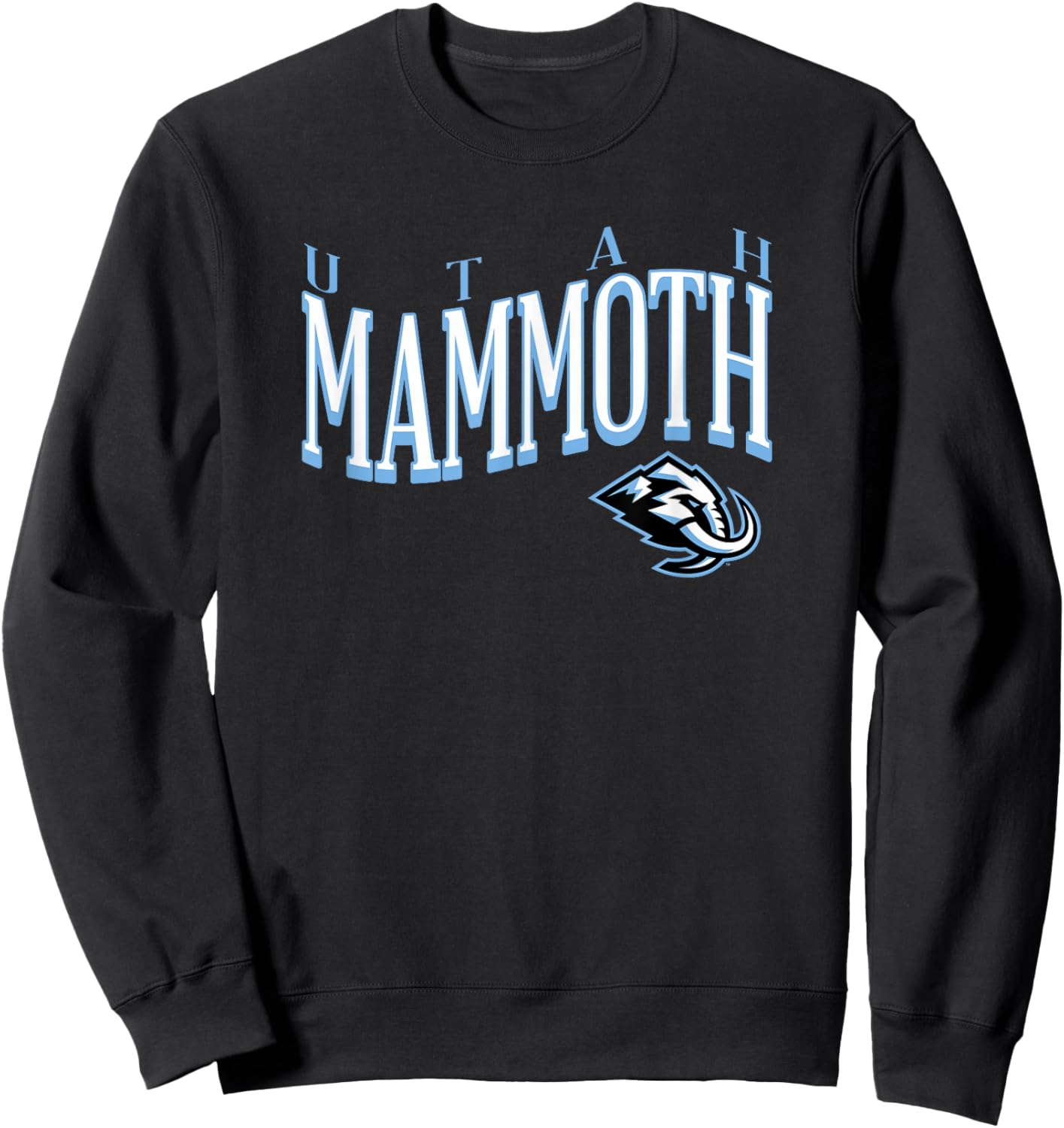Utah Mammoth Wave Dark Heather NHL Officially Licensed Sweatshirt - Sweatshirt | Black