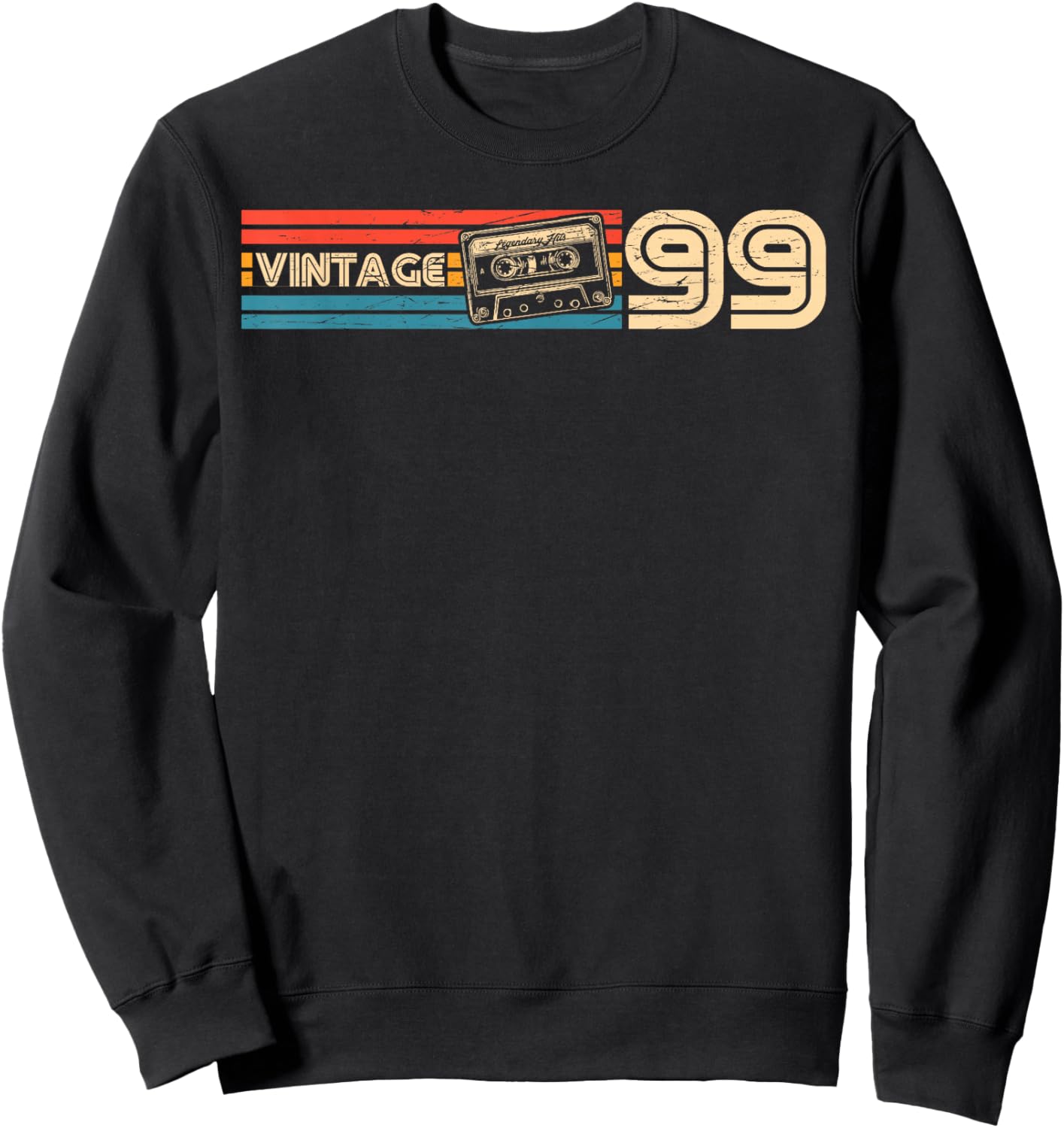 27th Birthday Retro Vintage 1999 Men Women Sweatshirt - Sweatshirt | Black