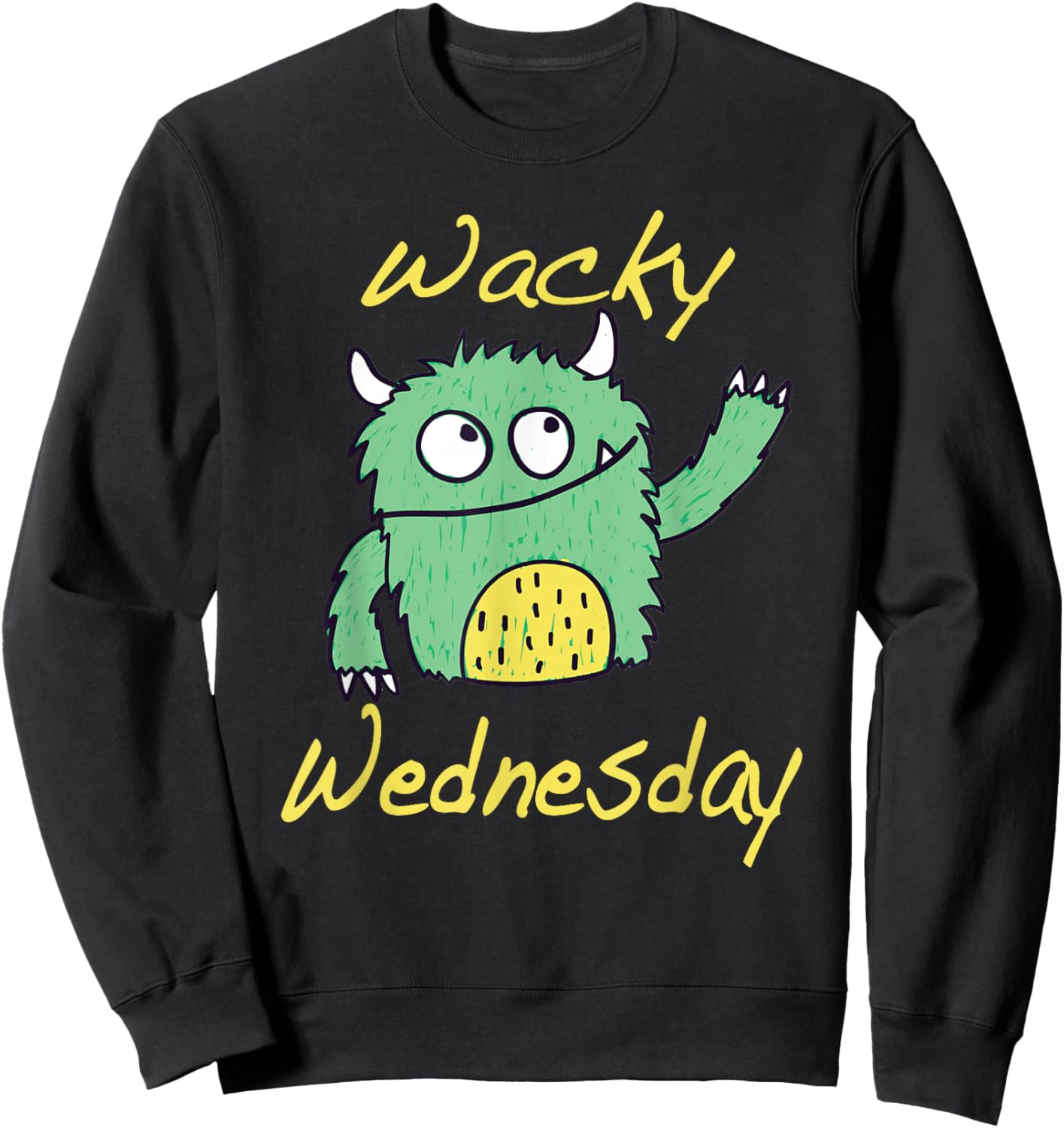 Wacky Wednesday Kids and Teachers | Mismatch Day Spirit Week Sweatshirt - Sweatshirt | Black
