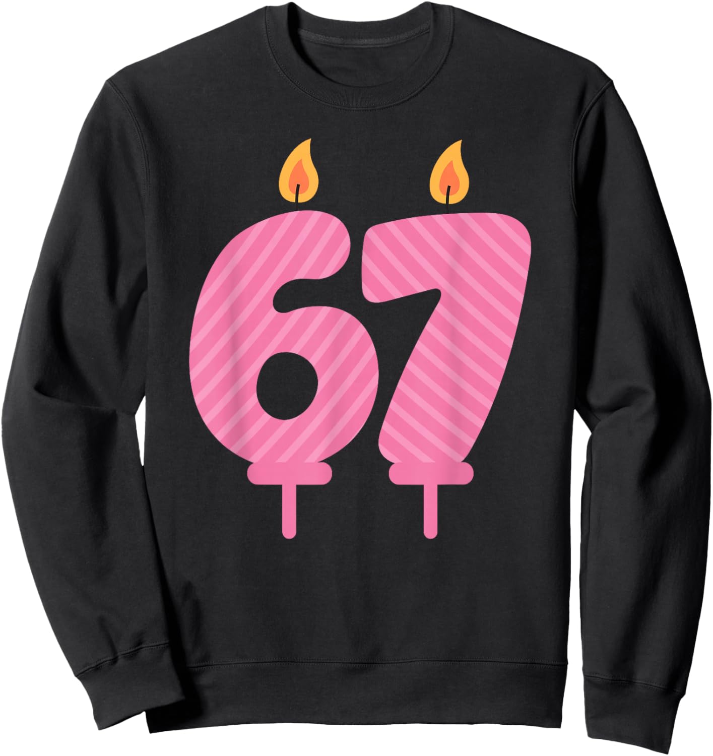 Funny Six Seven 6 7 Meme Birthday Sweatshirt - Sweatshirt | Black