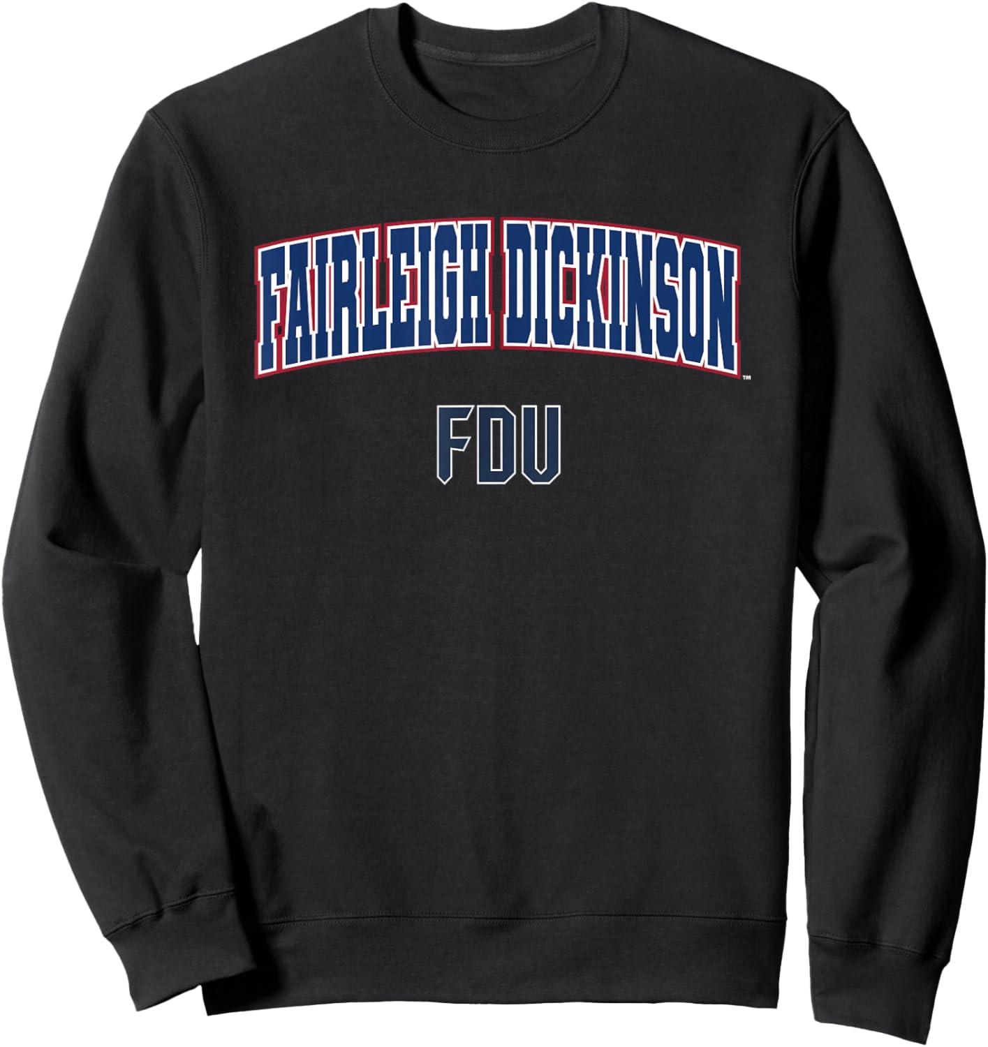 Fairleigh Dickinson University Knights Arch Logo Sweatshirt - Sweatshirt | Black