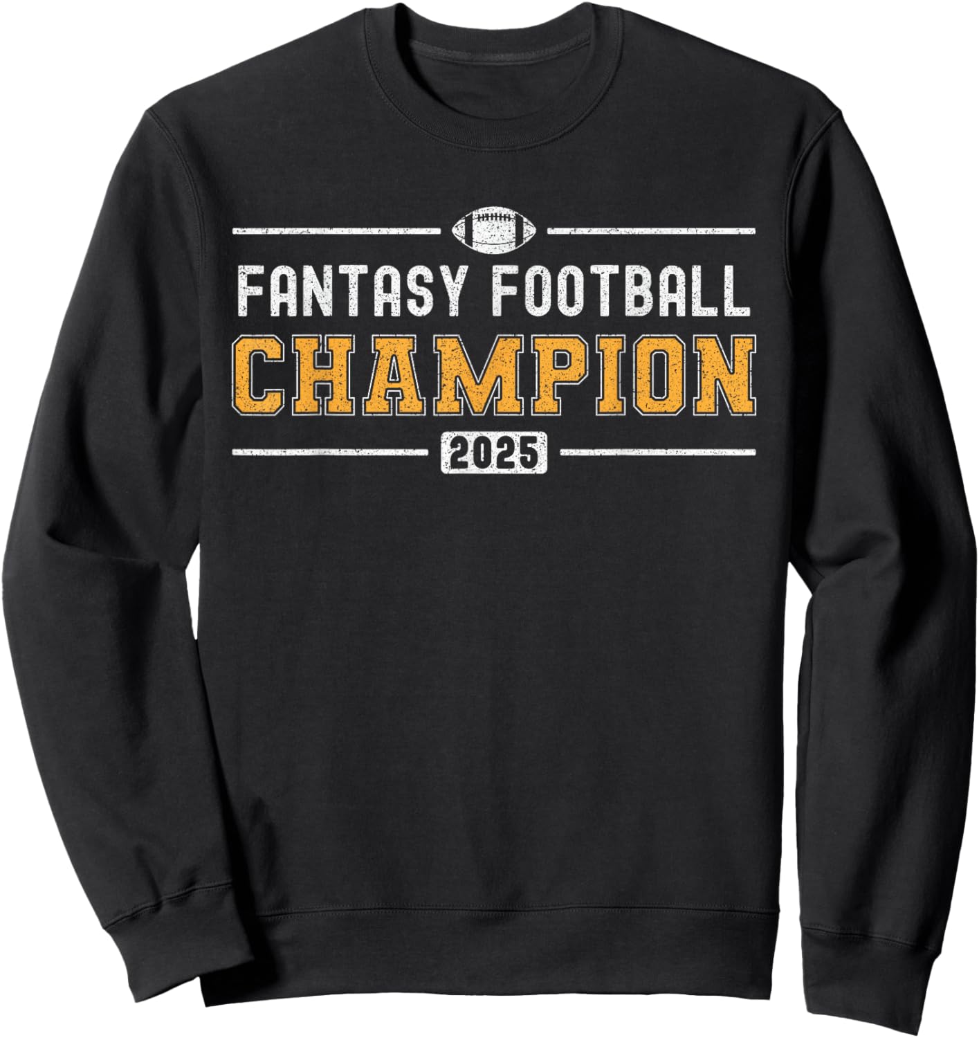 Varsity Trophy 2025 Winner Fantasy Football Champion Sweatshirt - Sweatshirt | Black