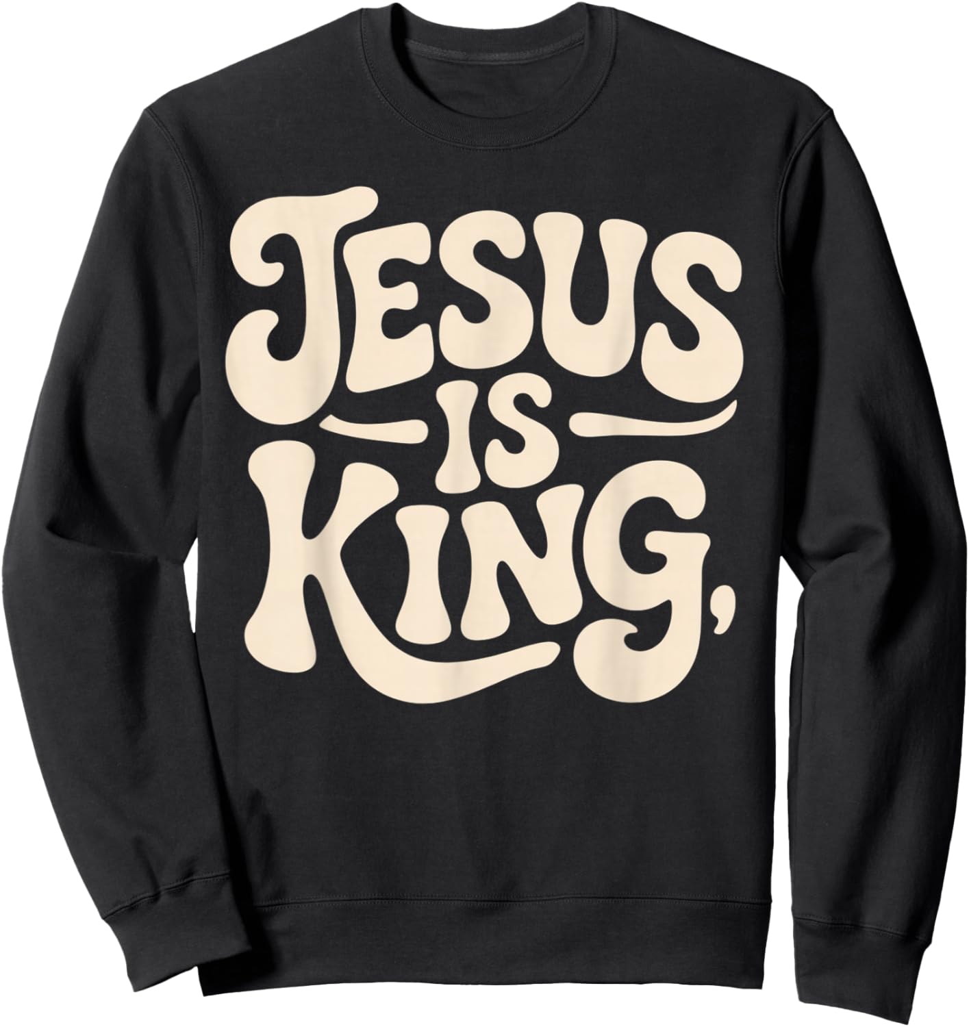 Jesus is King Bible Verse John 14:6 Christian God Religious Sweatshirt - Sweatshirt | Black