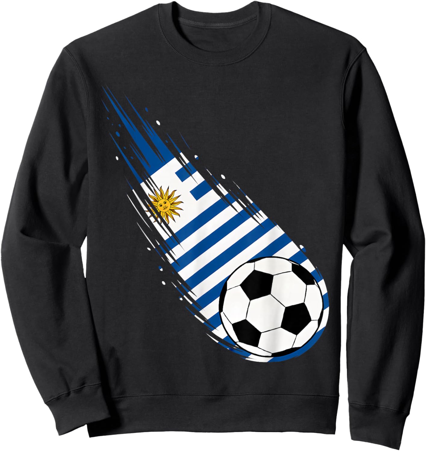 Uruguay Flag Graphic Uruguay Pride Heritage Sweatshirt - Sweatshirt | Black