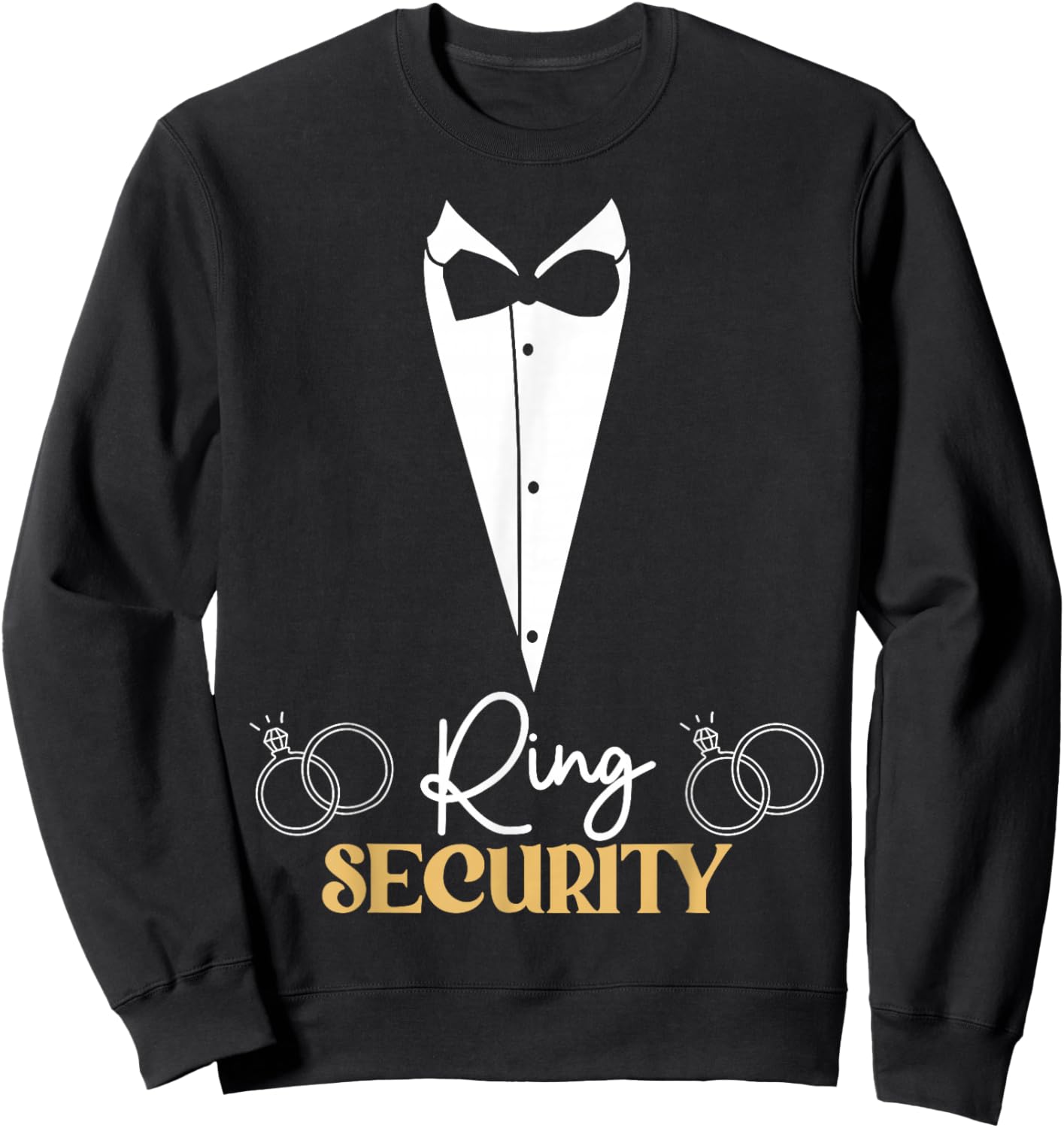 Kids Ring Security Ring Bearer Boys Wedding Party Marriage Sweatshirt - Sweatshirt | Black