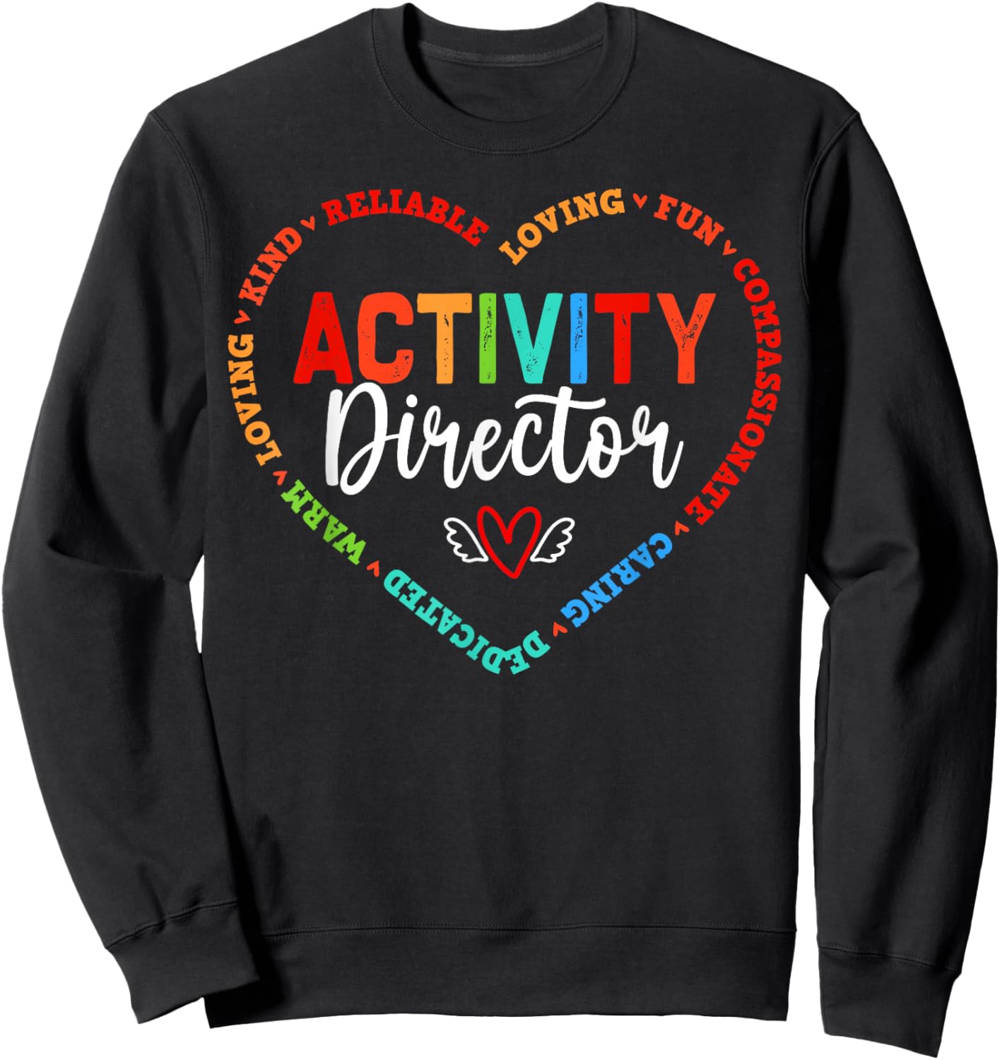Activity Director Assistant Squad Professionals Week Men Sweatshirt - Sweatshirt | Black