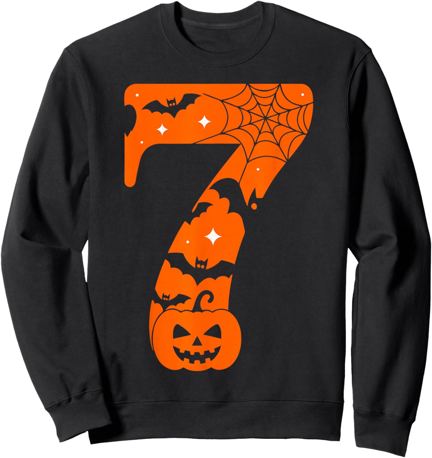 Couple Halloween Costume 6 7 Rizz Six Seven Meme Sweatshirt - Sweatshirt | Black