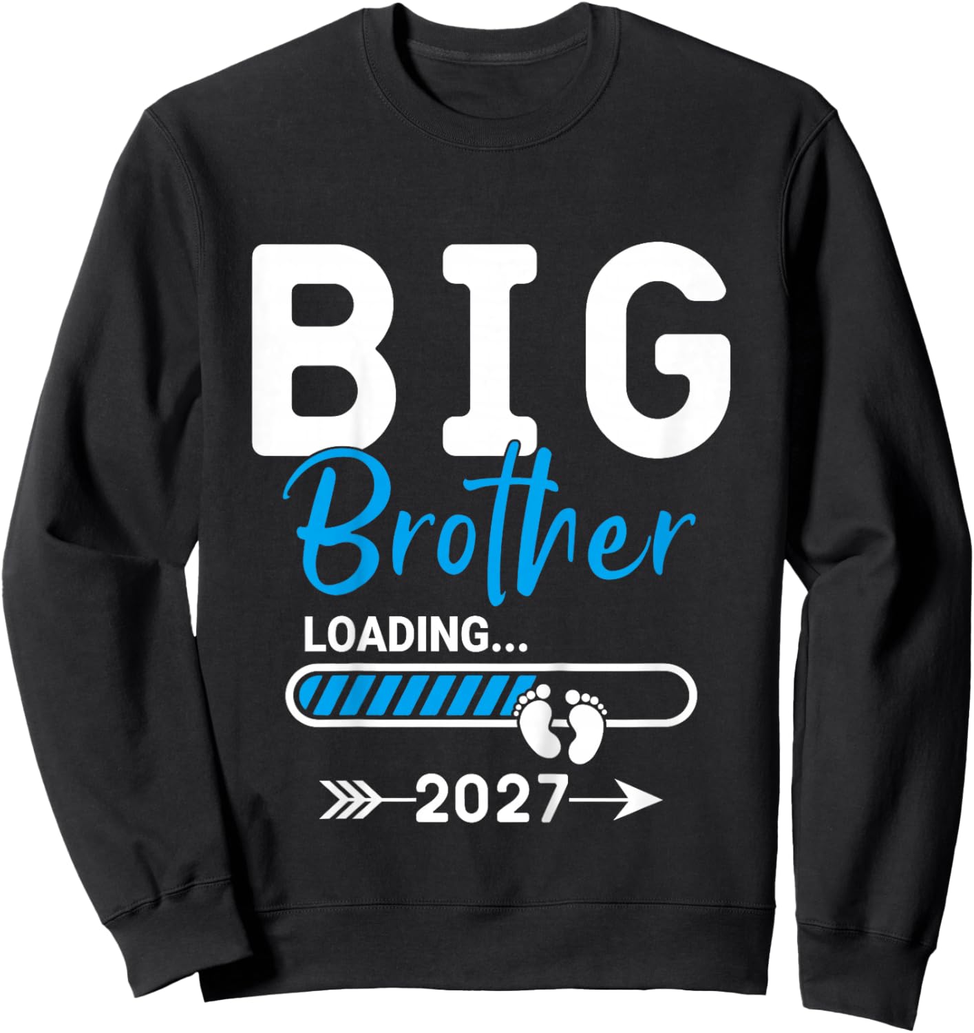 Kids Big Brother Loading 2027, Future Big Brother est 2027 Sweatshirt - Sweatshirt | Black