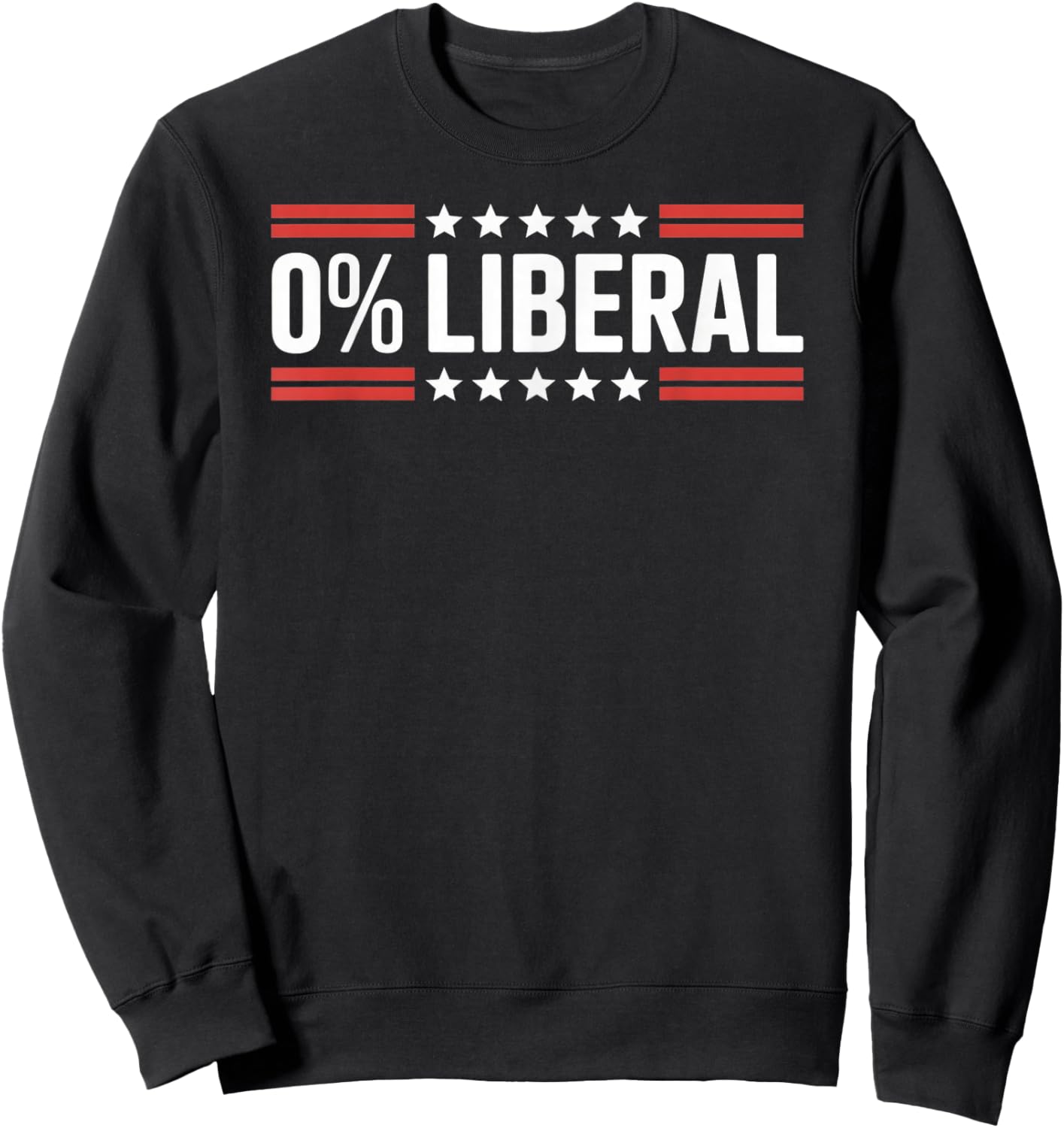 0% Liberal - Zero Percent Statement Sweatshirt - Sweatshirt | Black
