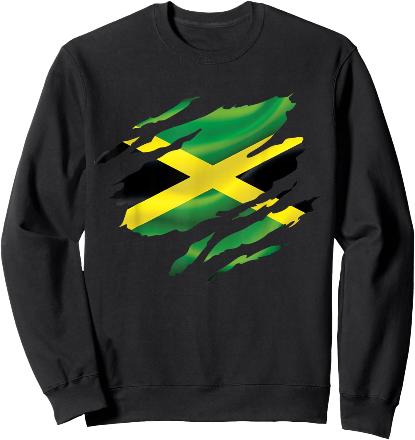 Jamaica Flag Proud Jamaican Roots Lover Kids Men Women Sweatshirt - Sweatshirt | Black