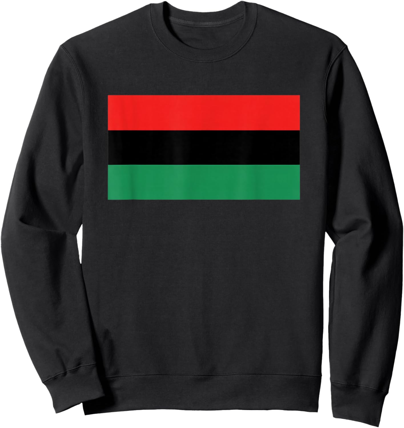 Pan African Flag Red Black Green African Pride Afrocentric Sweatshirt - Sweatshirt | Black