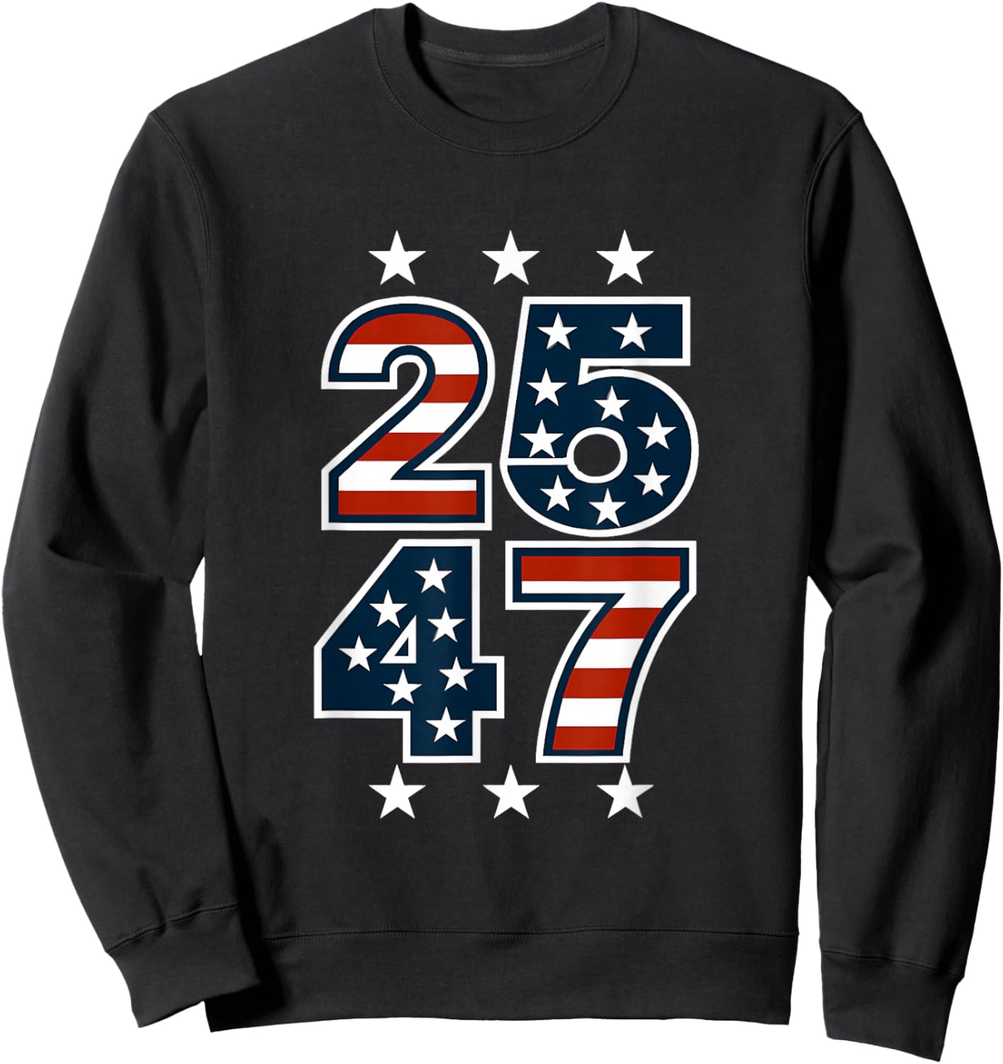 25 47, Presidential Impeachment, American Patriotism Sweatshirt - Sweatshirt | Black