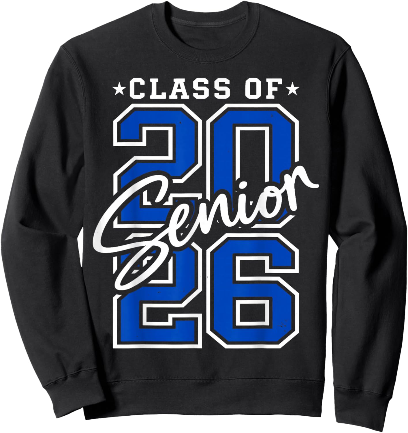 Retro Class of 2026 Senior Student School Graduation 2026 Sweatshirt - Sweatshirt | Black