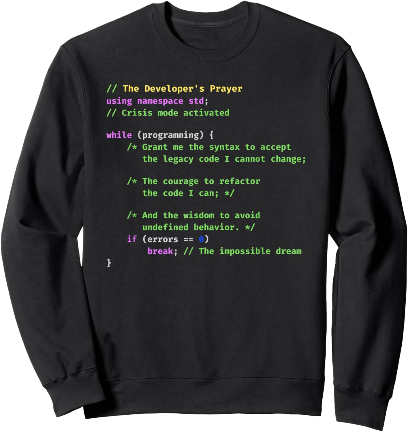 C++ Programmer Computer Science Coding Software Engineer Sweatshirt - Sweatshirt | Black