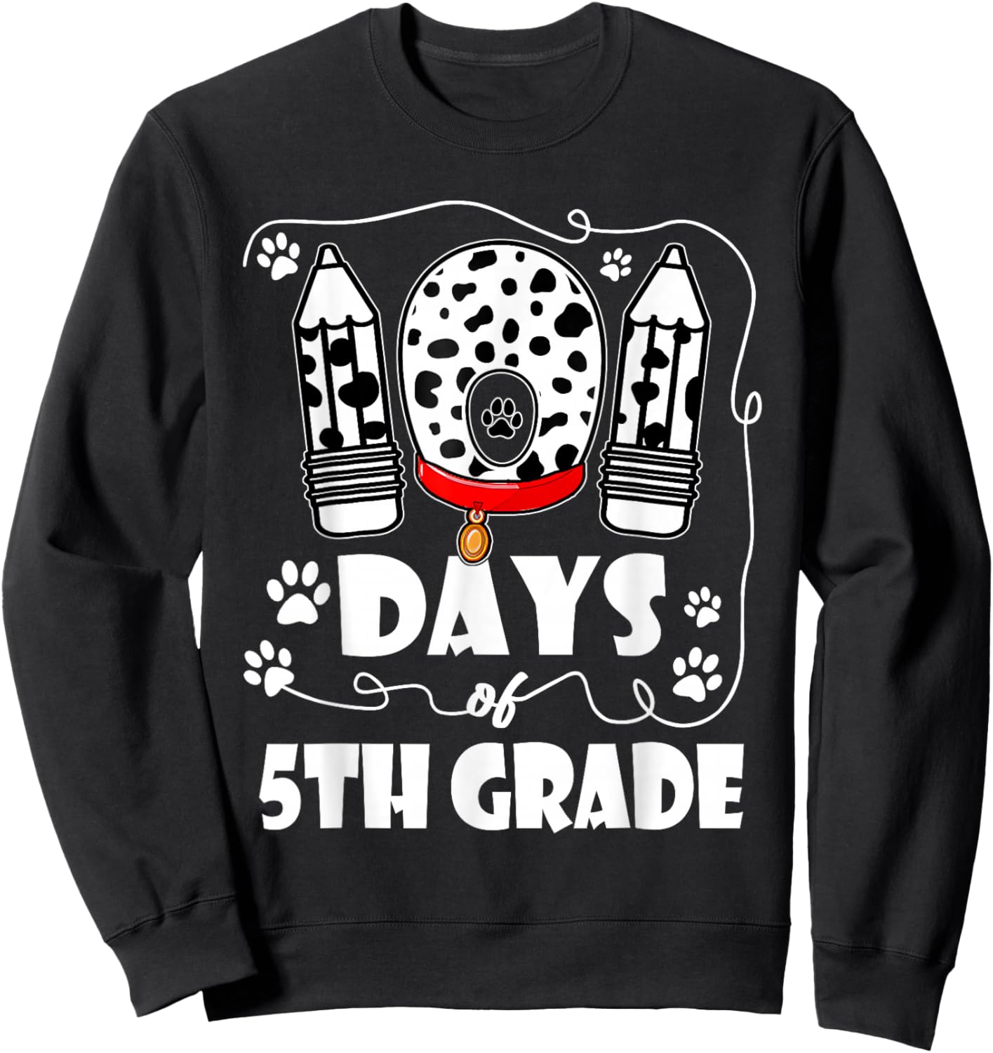 100 Days School 100th Day Students Sweatshirt - Sweatshirt | Black