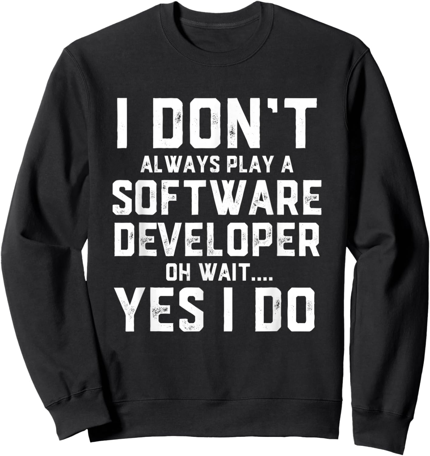 Software Developer Costume Programmer Full Stack Dev Coding Sweatshirt - Sweatshirt | Black