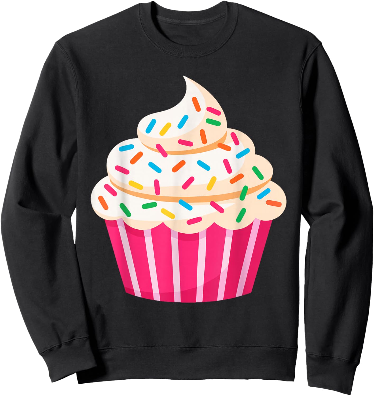 Cupcake Shirt Adult Men Women Kids Cupcake Costume Sweatshirt - Sweatshirt | Black
