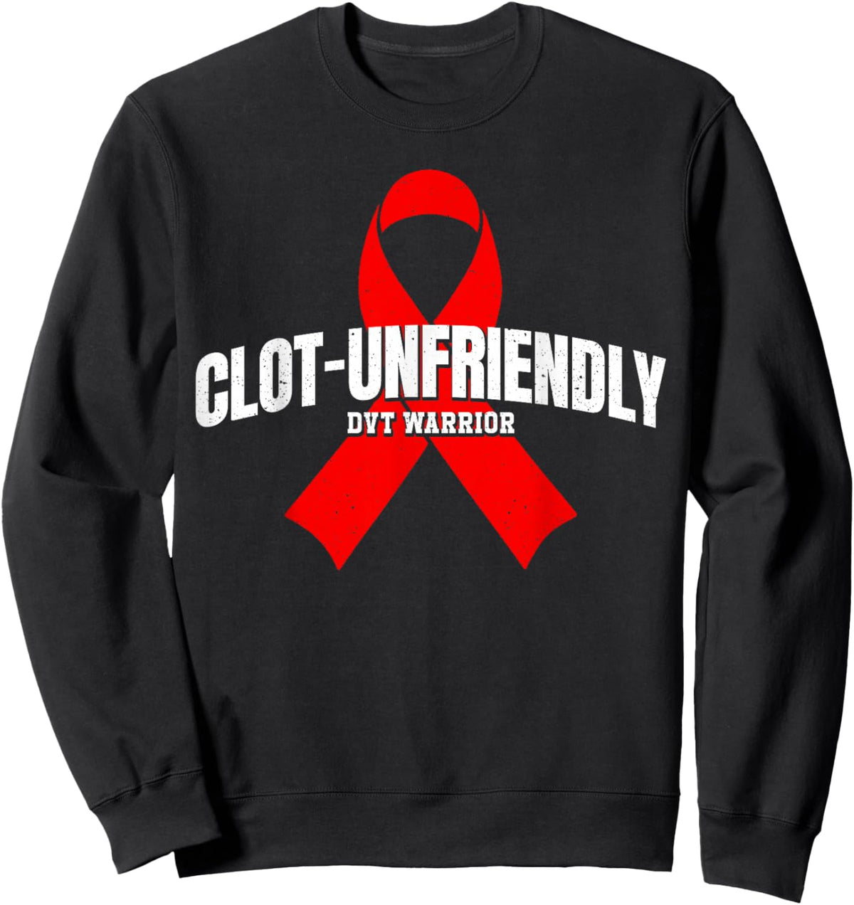 DVT Warrior Deep Vein Thrombosis Sweatshirt - Sweatshirt | Black