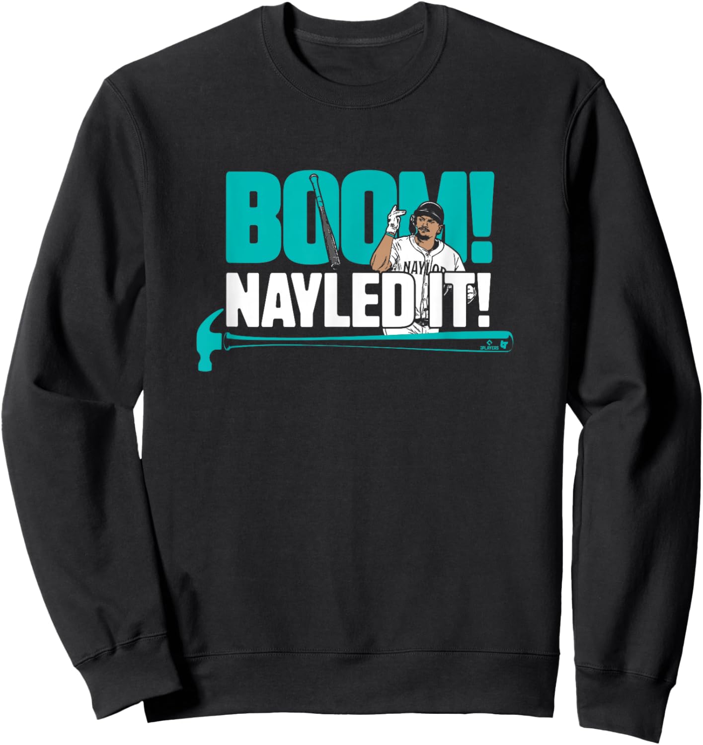 Josh Naylor - Boom Nayled It - Seattle Baseball Sweatshirt - Sweatshirt | Black
