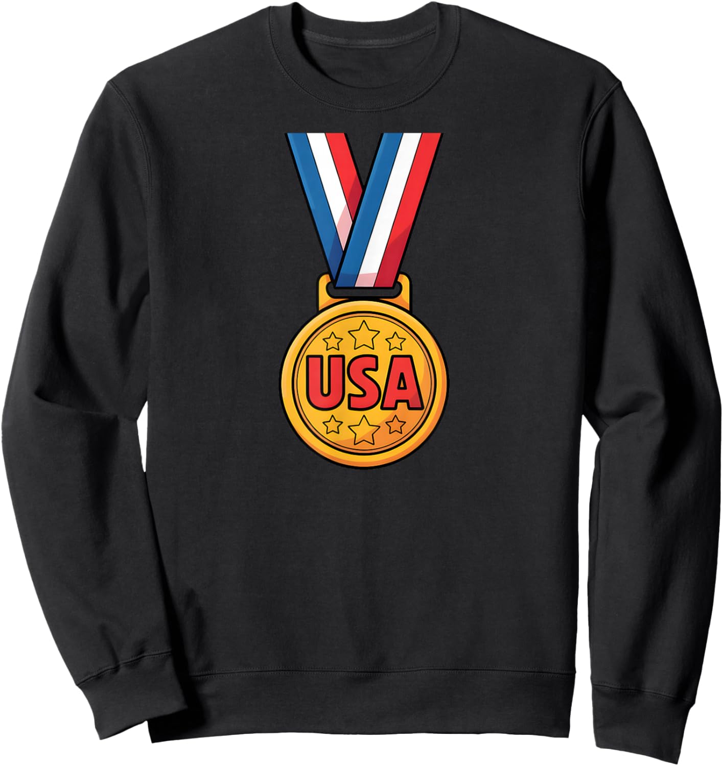 USA Medal - USA Sports Winter and Summer - USA Games Sweatshirt - Sweatshirt | Black