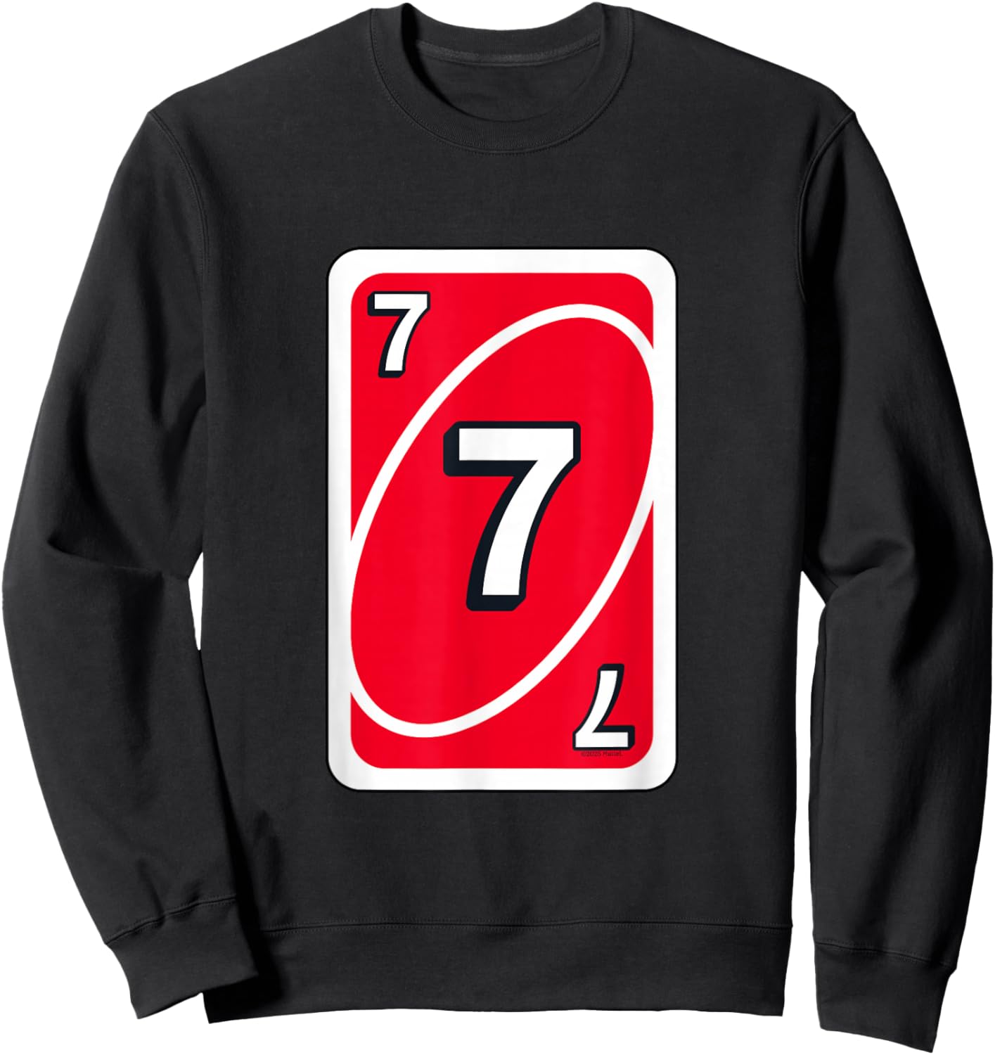 UNO Halloween Red 7" Card Sweatshirt - Sweatshirt | Black